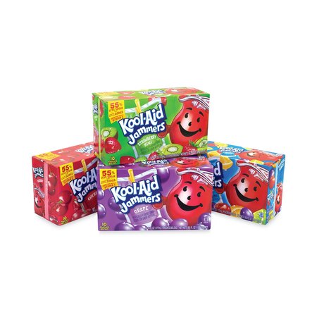 Kool-Aid Jammers Juice Pouch Variety Pack, 6 oz Pouch, PK40, 40PK 4769